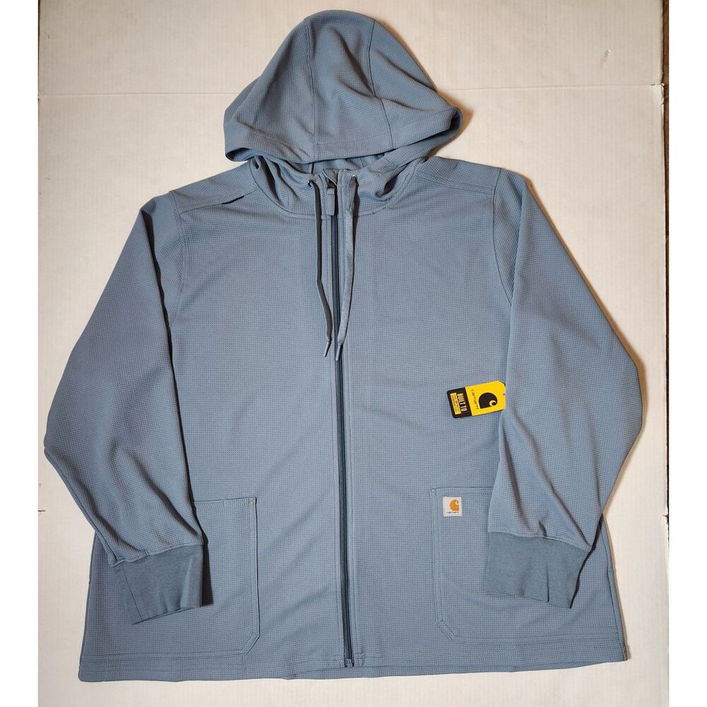 Carhartt Women's Rugged Flex Full Zip Waffle Hoodie 3XL